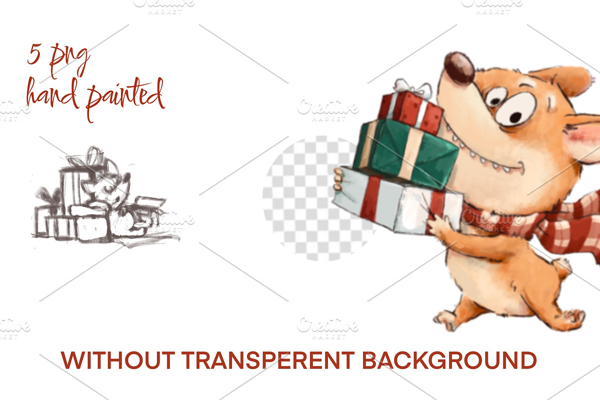 Corgi and Christmas, an Animal Illustration by sheincar (Photo 2 of 3)