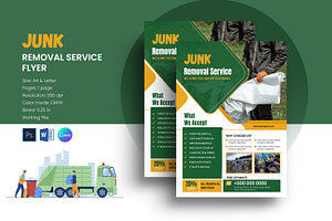 Junk Removal Services Flyer, a Flyer Template by Template Shop