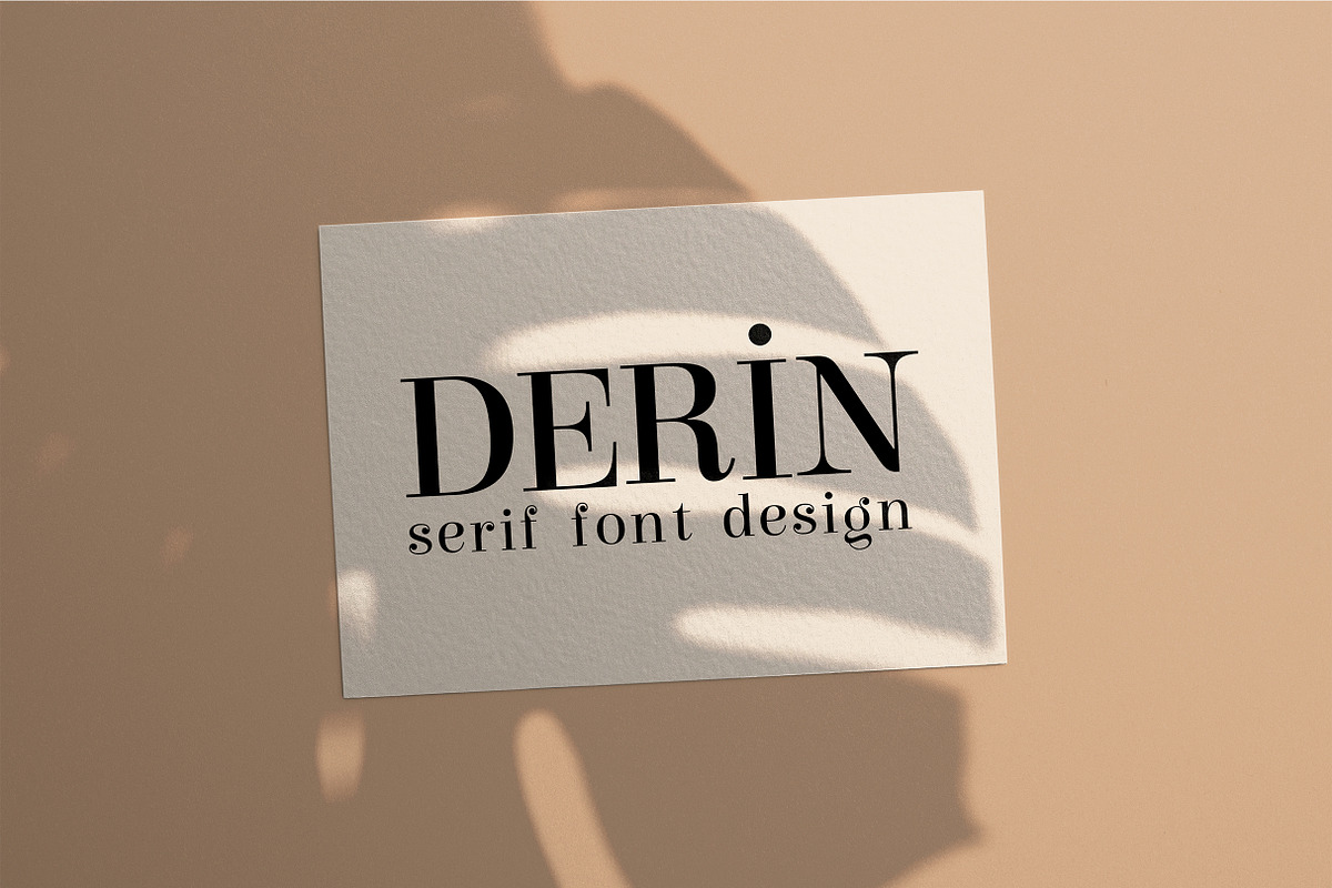 Derin Modern & Vintage Font, a Serif Font by ErsanK (Photo 1 of 3)