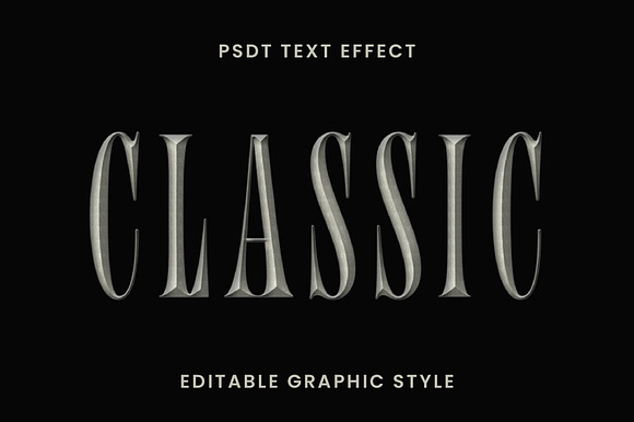 Metallic Beveled Text Effect preview 2