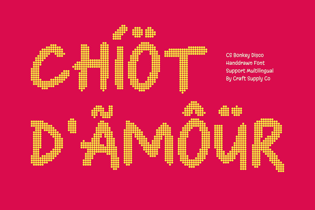 CS Bonkey Disco, a Handwritten Font by Craft Supply Co. (Photo 7 of 8)