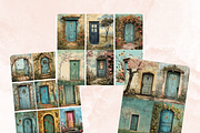 Spring Door Collage Paper Background, a Background Graphic by GiraffeCreative (Thumbnail 7 of 9)