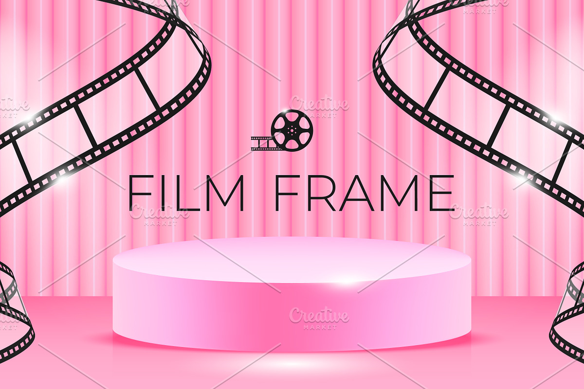 Film Frame with Pink Podium, a Decorative Illustration by PsychocheArt (Photo 2 of 3)