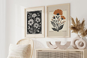 Linocut Flowers | Poster Builder, an Object Graphic by KetteCreate (Thumbnail 7 of 12)