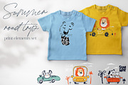 Summer Road Trip Print Set, an Animal Illustration by MeadowFox (Thumbnail 1 of 8)