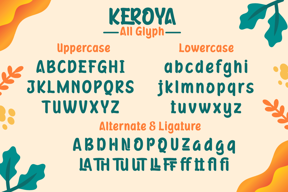 Keroya | Display Playful Font, a Sans Serif Font by twinstd (Photo 8 of 10)