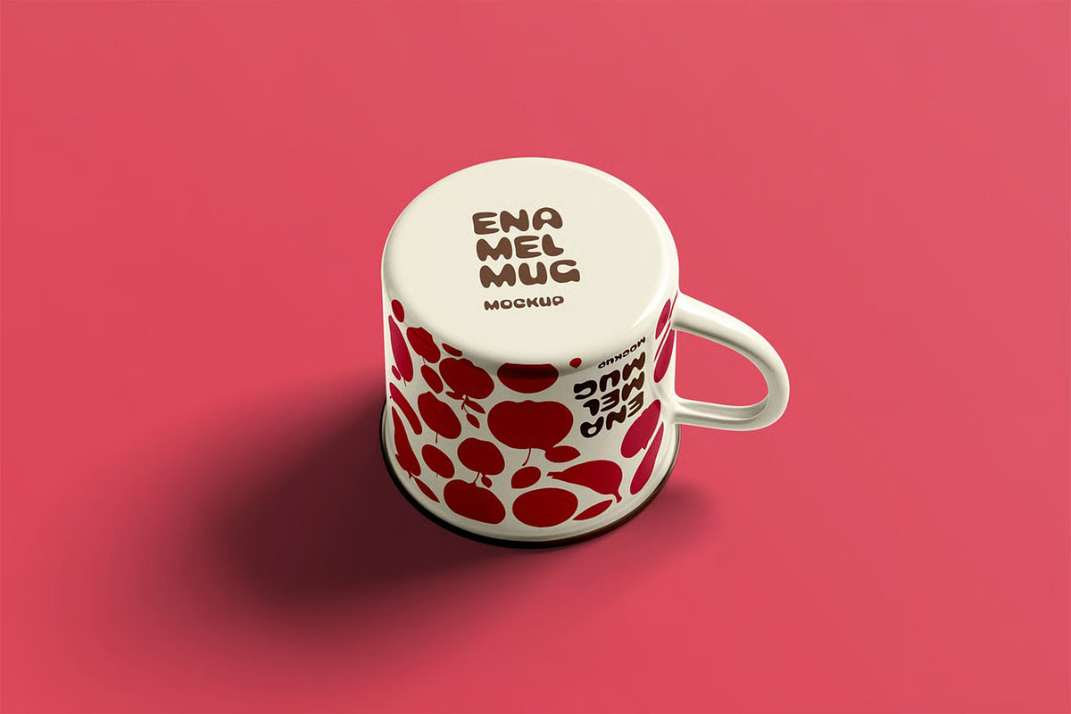 Enamel Mug Mock-up, a Cups & Container Mockup by zippypixelstudio (Photo 7 of 13)