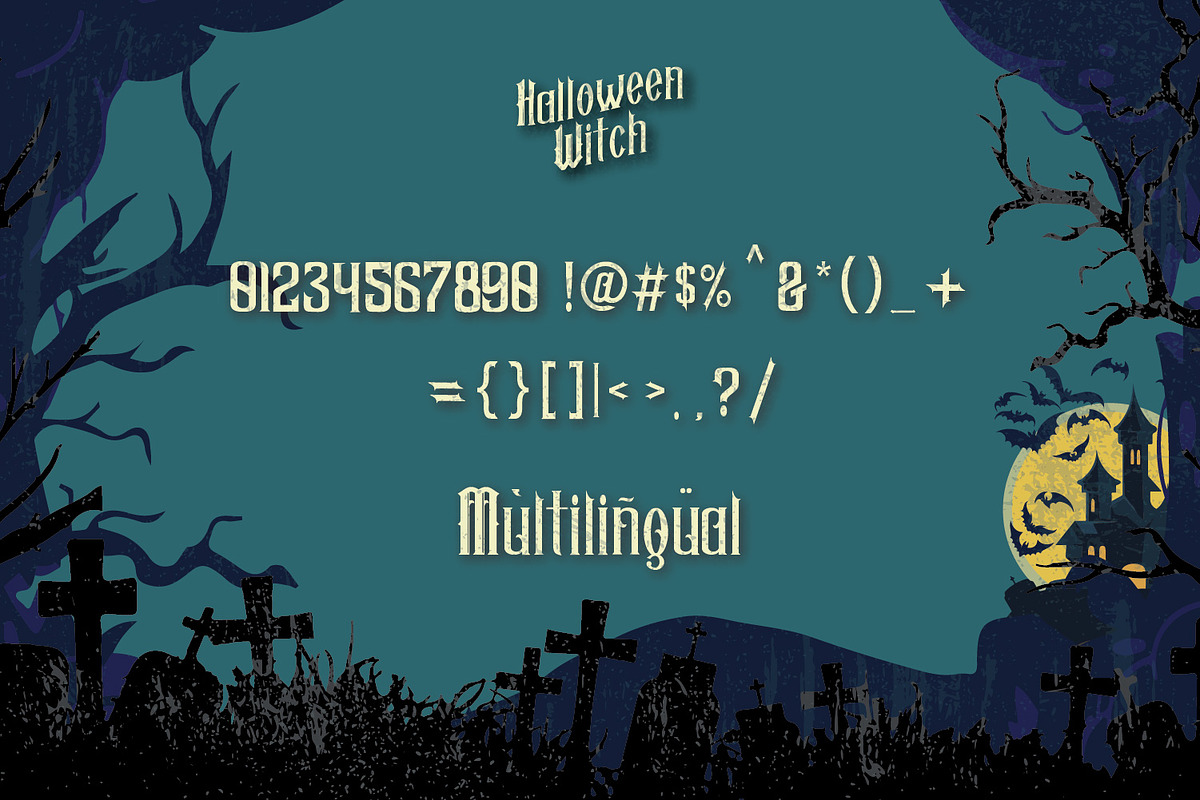 Halloween Witch - Spooky Font, a Blackletter Font by Masanis (Photo 8 of 8)
