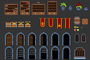 Platformer Game Tile Set 15, an Illustration by pzUH (Thumbnail 5 of 5)