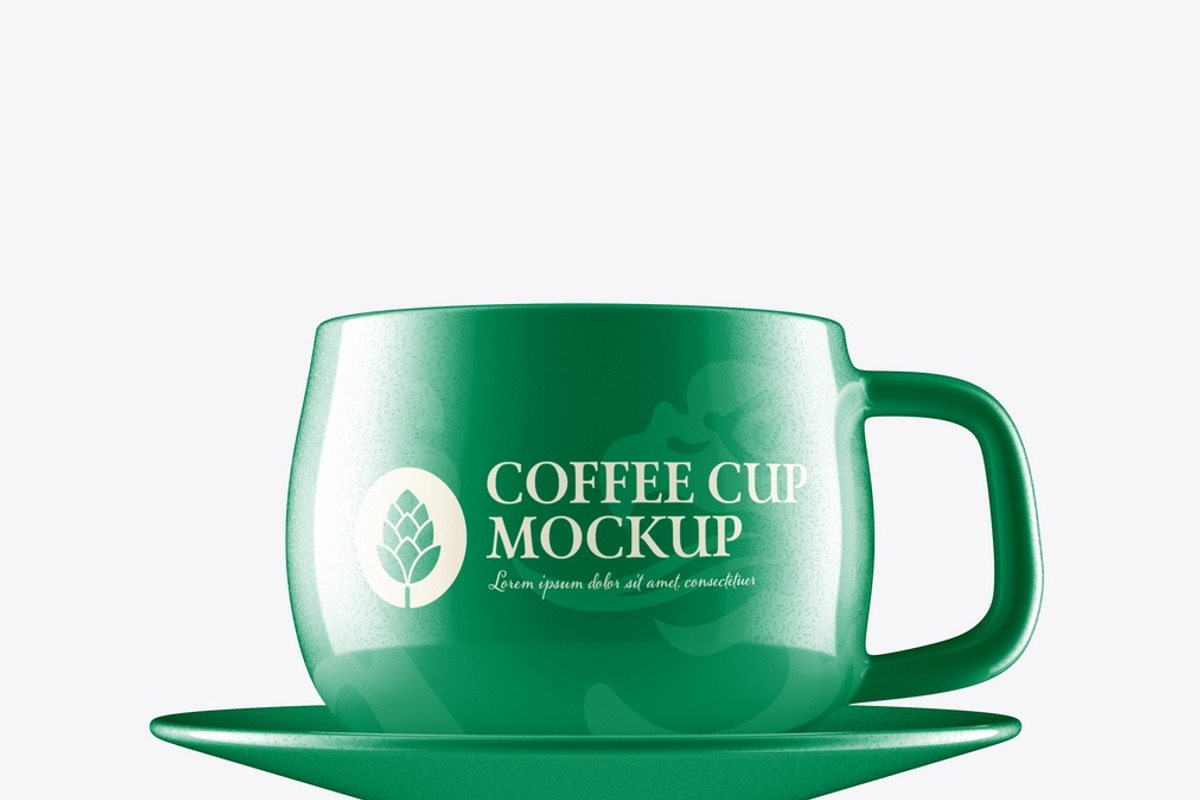 Ceramic Coffee Cup Mockup, an Advertising Mockup by OneVectorStock (Photo 15 of 16)