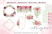 Watercolor Pack: Cerise Romance, a Texture Illustration by Design Resource Hub (Thumbnail 5 of 11)