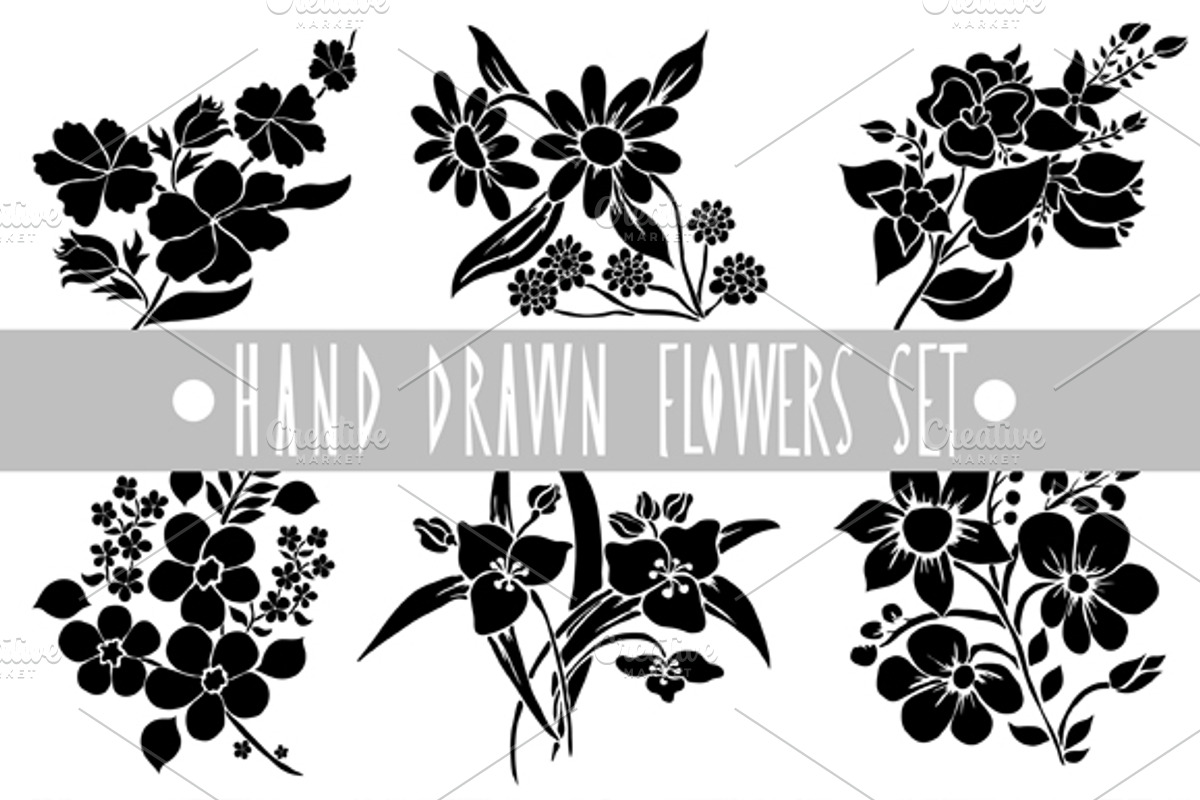 27 Flowers and Patterns Set