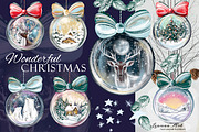 Wonderful Christmas Clipart Set, a Seasonal Illustration by Leonaa art (Thumbnail 2 of 11)