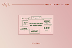 Digitally Pink Youtube Branding Kit