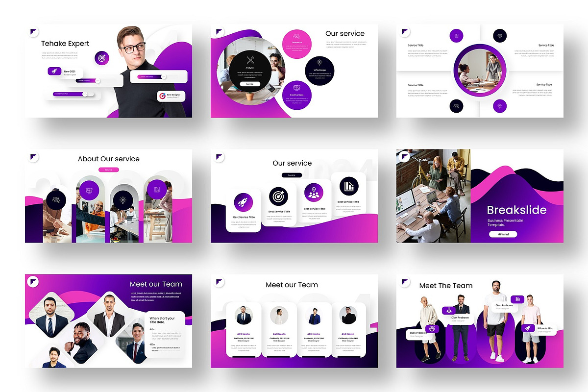 Tehake - Business Google Slide, a Presentation Template by Dens Creative Studio (Photo 3 of 6)