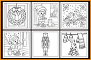 Christmas Holiday Coloring Book, a Seasonal Illustration by protabsorkar11 (Thumbnail 2 of 4)