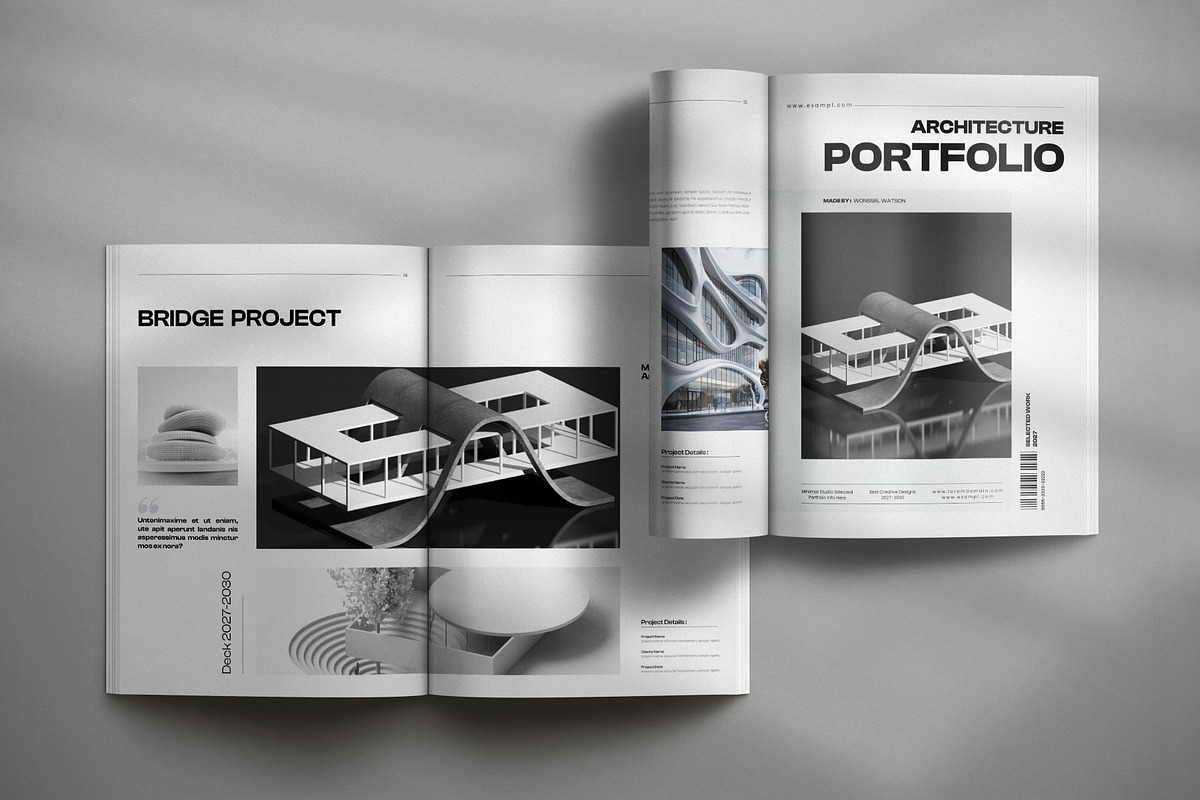 Architecture Portfolio Template, a Brochure Template by Creative-Work (Photo 6 of 7)