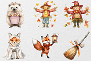 Adorable Halloween Fall Clipart, an Illustration by DreamCafeArt (Thumbnail 6 of 7)