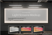 Light Screens Mockup, a Mockup by PixelPiknik (Thumbnail 1 of 6)