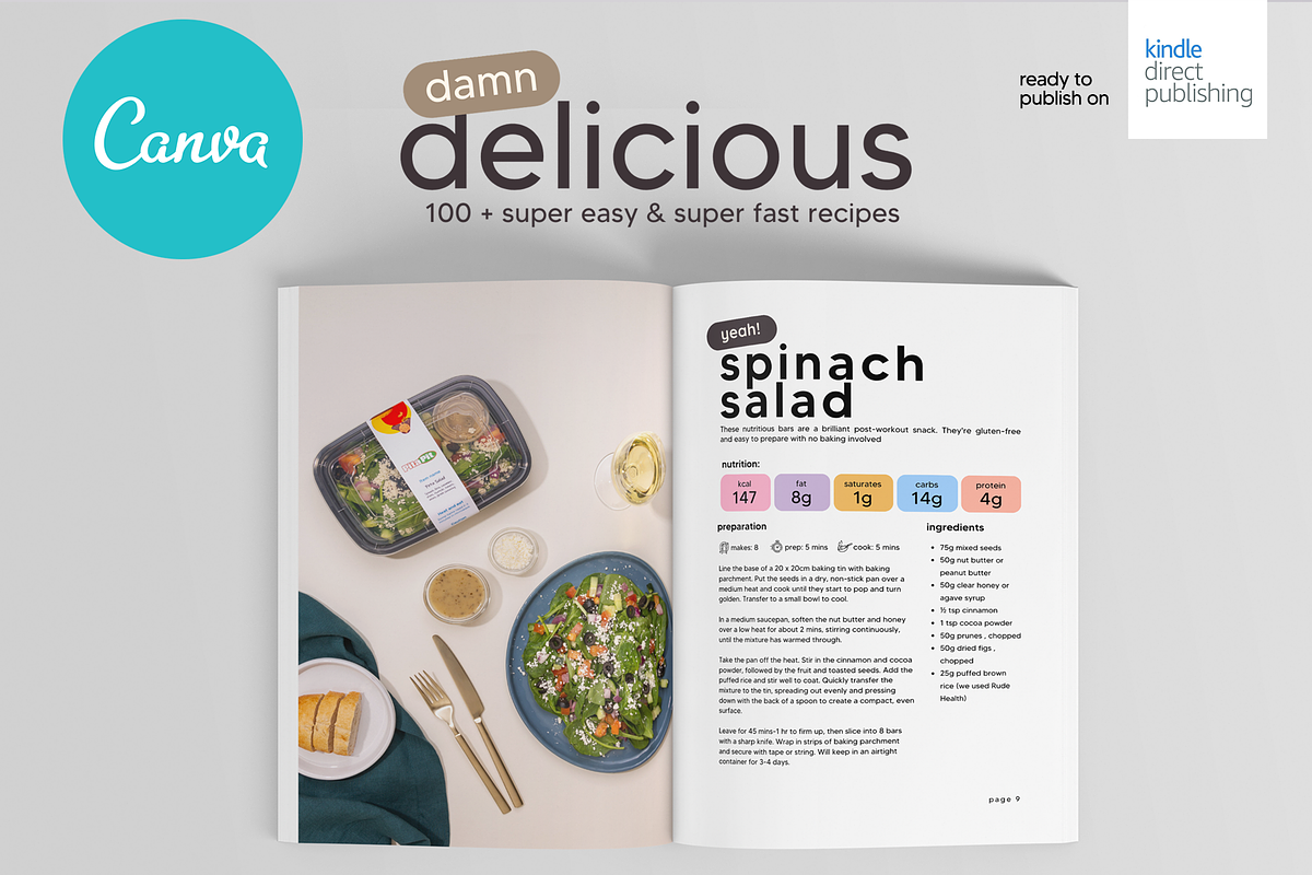 Canva Recipes Cookbook A4 Template, a Magazine Template by DeLaGranSiete (Photo 5 of 9)