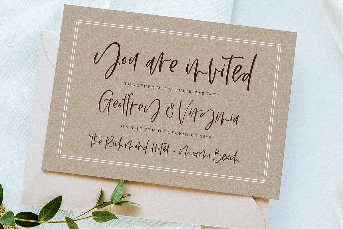 Aesthetic – Modern Calligraphy Font, a Script Font by RedyStudio (Photo 4 of 13)
