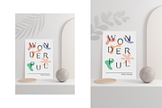 Poster Mockup Wonderful, a Print Template by Wild Ones (Thumbnail 4 of 4)