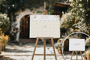 Welcome Sign Mockup Bundle, Easel