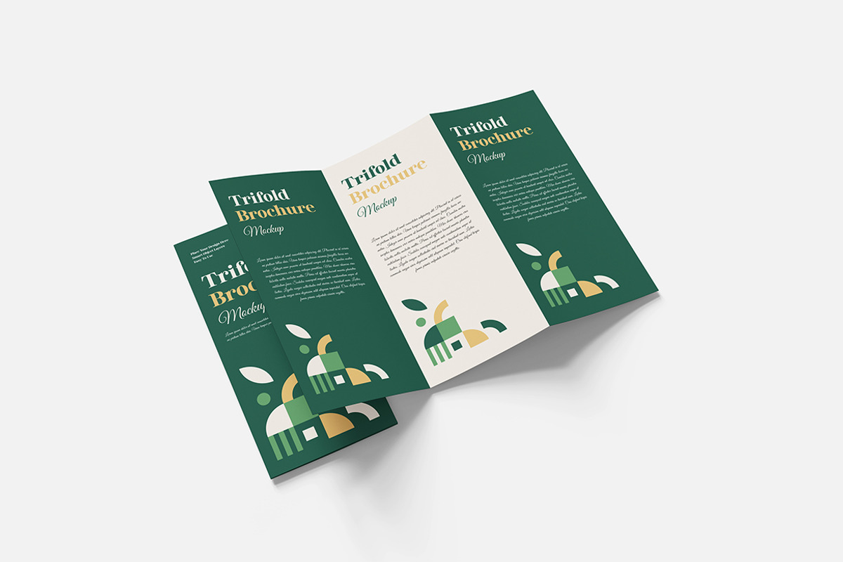 Minimalist Trifold Brochure Mockup, an Advertising Mockup by bimockup (Photo 6 of 6)