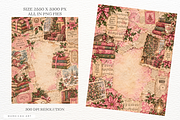 Reading Christmas Junk Journal Pages, a Background Graphic by Markicha Art (Thumbnail 3 of 5)