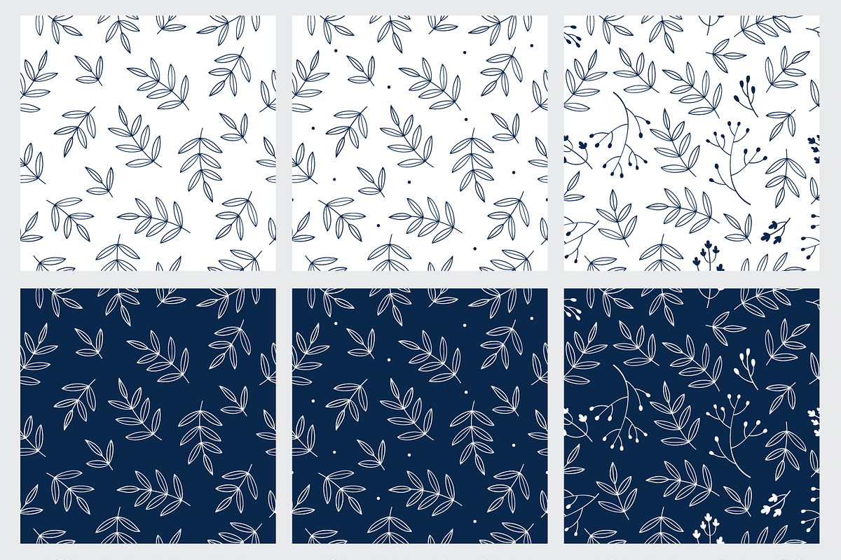 Seamless Floral Patterns, a Pattern Graphic by Tkoko vectors & patterns (Photo 4 of 11)