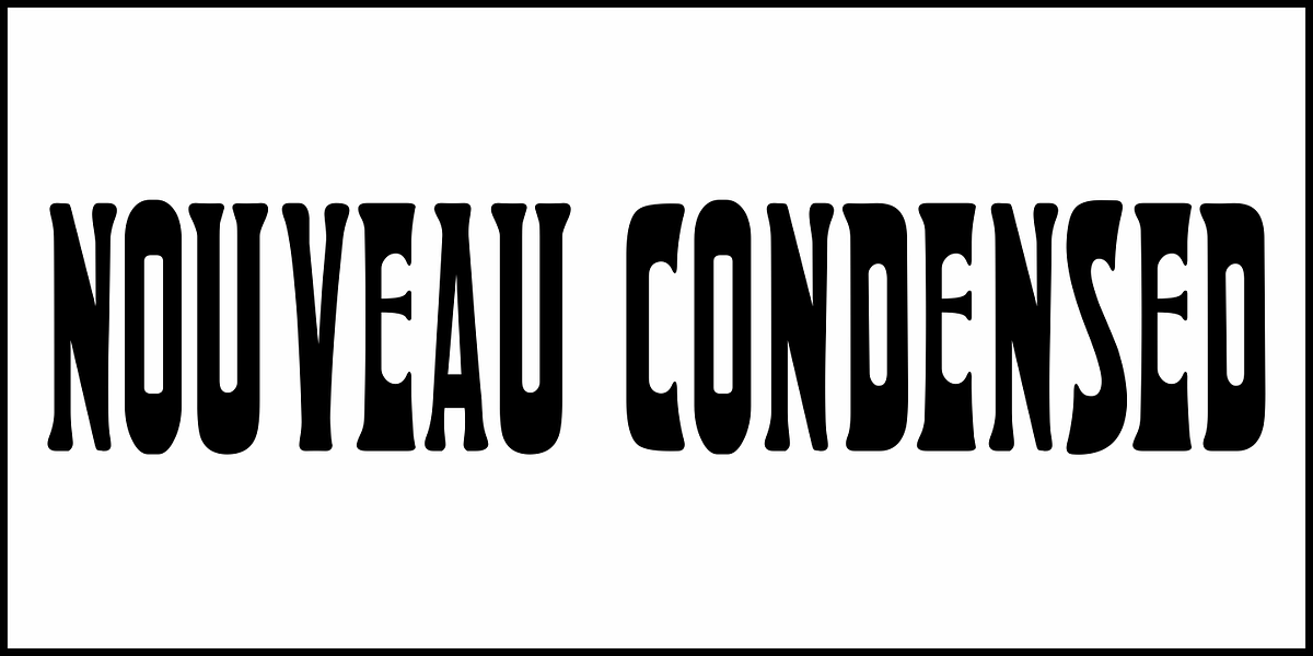 Nouveau Condensed JNL, a Font by Jeff Levine Fonts (Photo 2 of 5)