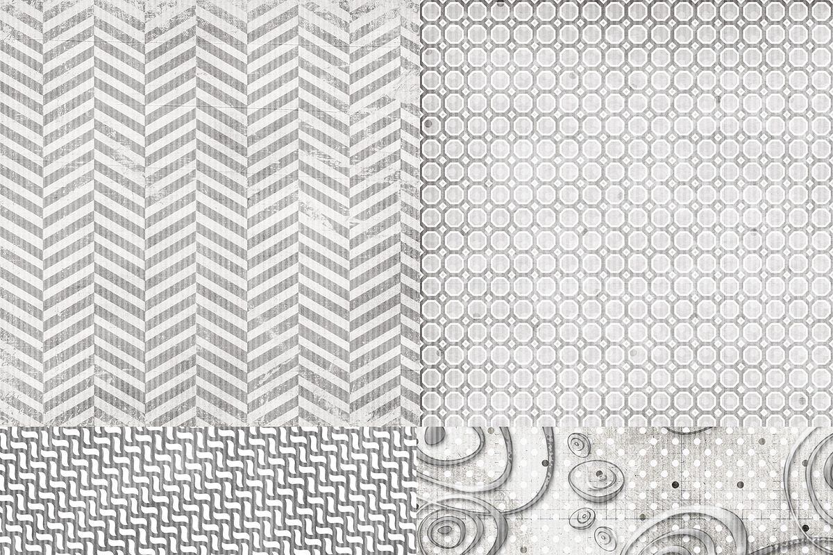 Wild About Grey Digital Paper Pack preview 2