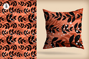 Floral Pattern Electric Tangerine, a Pattern Graphic by Pia Kolle (Thumbnail 6 of 6)