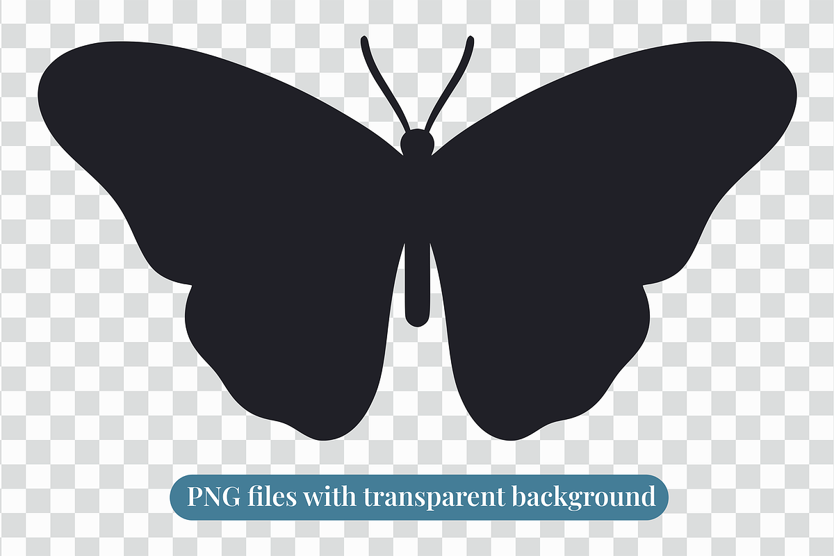 Butterfly Silhouette Vector Bundle, an Animal Illustration by Kusumaillustration (Photo 3 of 13)
