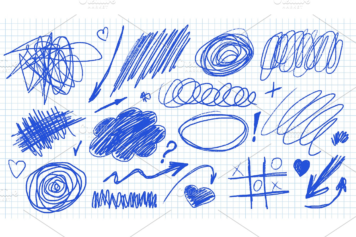 Pen Scribbles, a Texture Graphic by alexdndz (Photo 2 of 7)