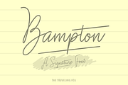 Bampton - Signature Type, a Script Font by The Traveling Fox (Thumbnail 1 of 4)