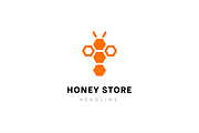 Honey store logo template., a Branding & Logo Template by Anton Akhmatov (Thumbnail 3 of 3)