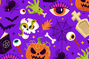 Flat Halloween Season Pattern, a Pattern Graphic by MISS CHATZ (Thumbnail 3 of 3)