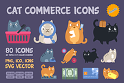 Cat Commerce Icon Pack, an Outline Icon by Iconka (Thumbnail 1 of 2)