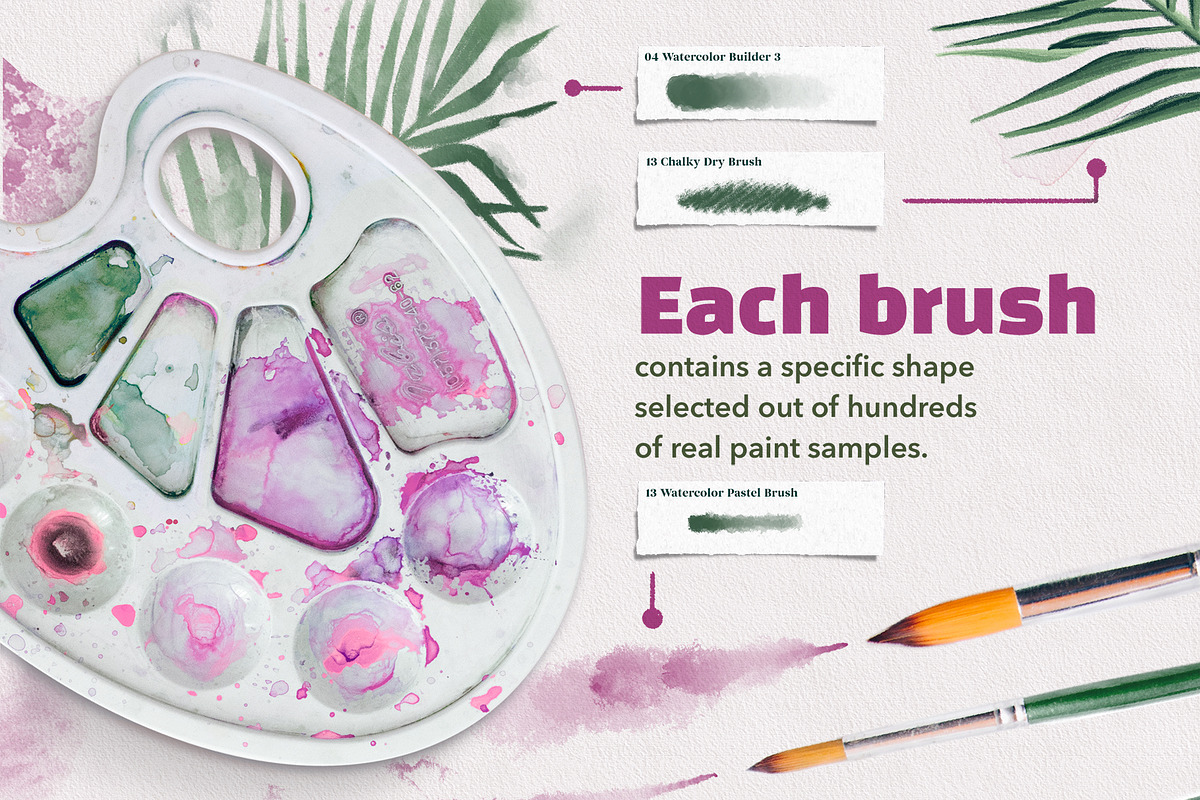 Wet & Dry Photoshop Brush Set, a Brush Add-On by Shoutbam (Photo 3 of 10)