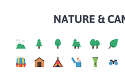Nature & Camping Flat Icons, an Icon by PixelBazaar (Thumbnail 2 of 2)