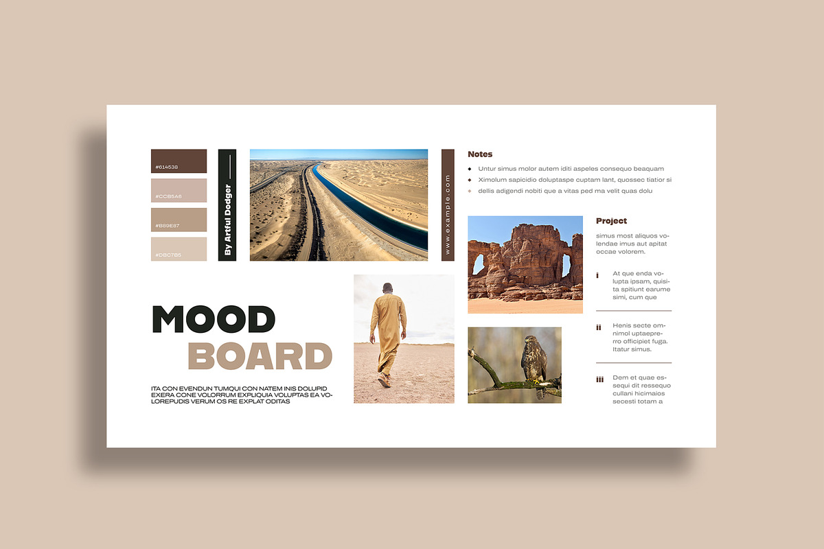 Minimal Moodboard Design, an UI Kit Template by MightyDesign (Photo 6 of 10)