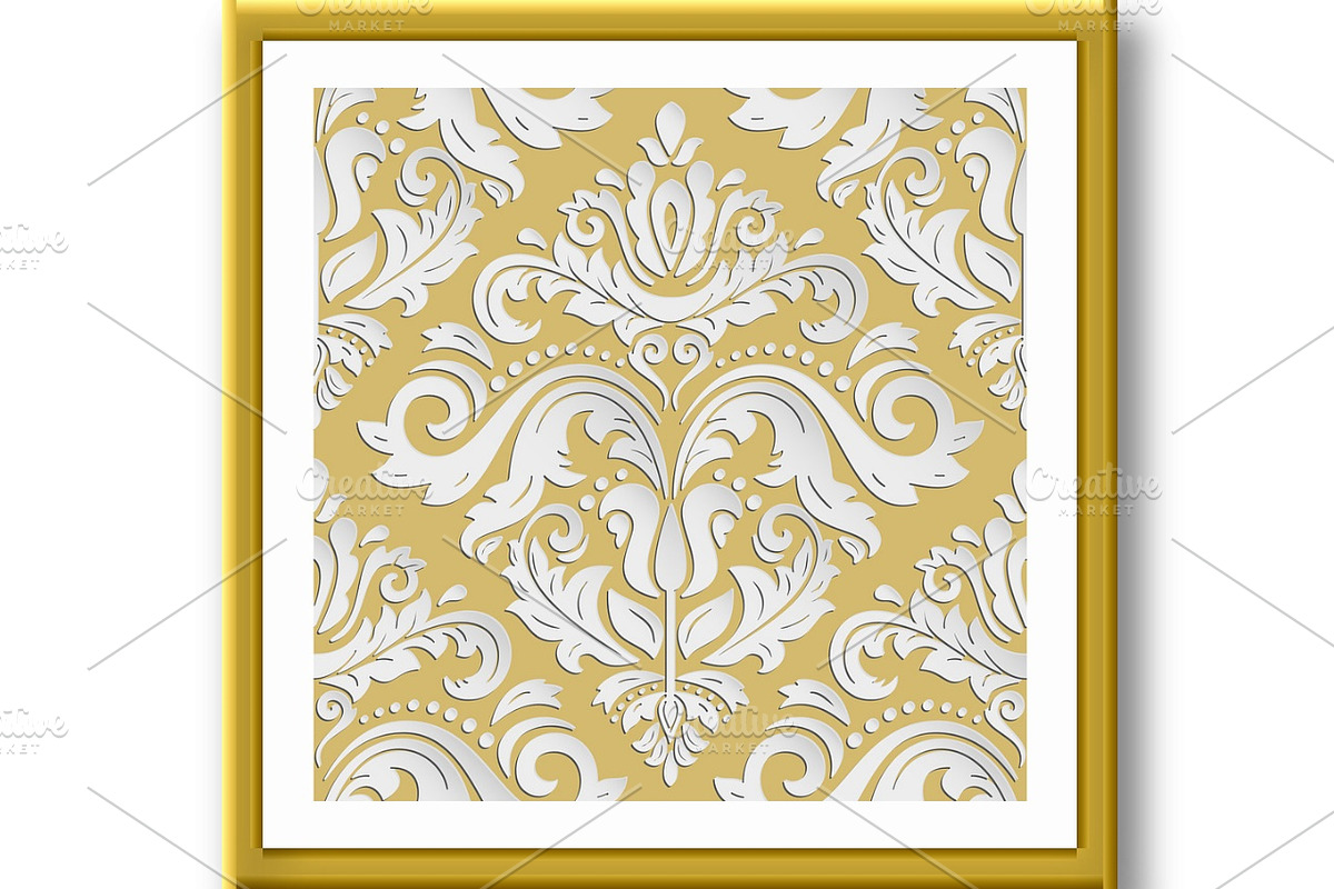 Seamless Vector Pattern With 3D, a Pattern Graphic by FineArtStudio (Photo 2 of 3)