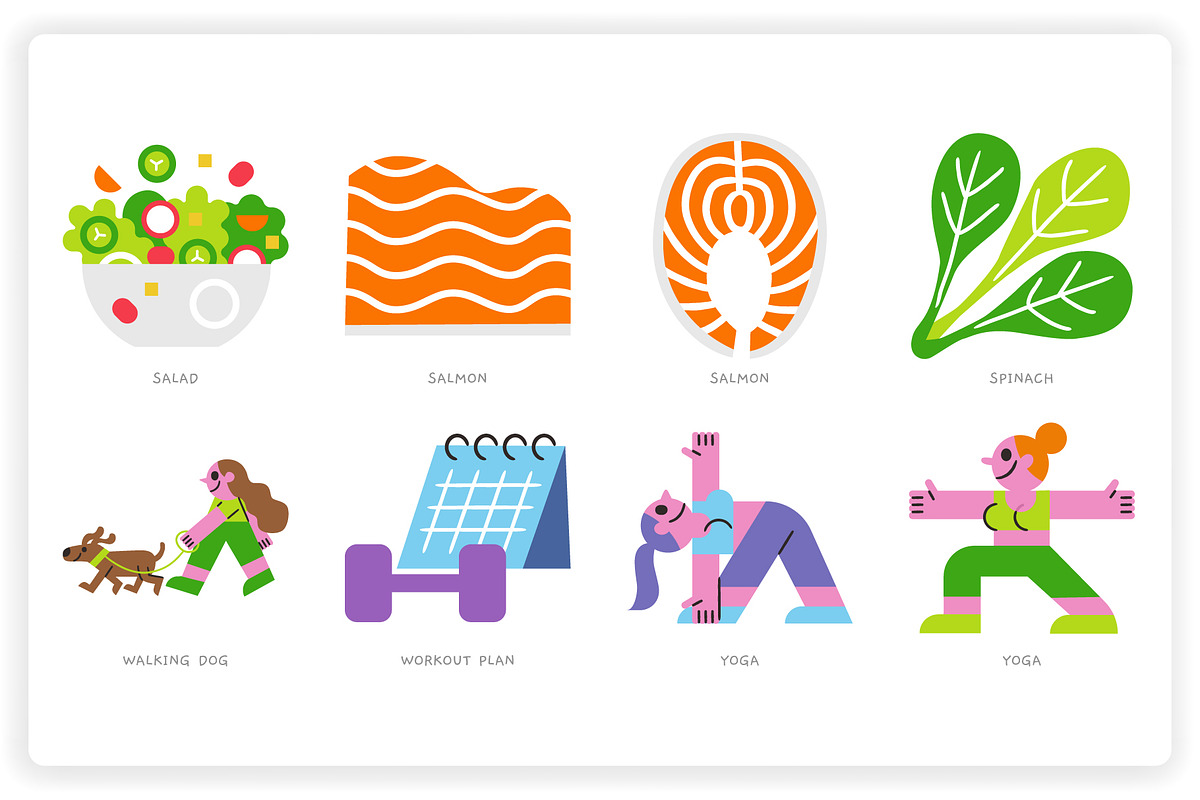 Healthy Foods, a Food Illustration by monkik (Photo 8 of 14)