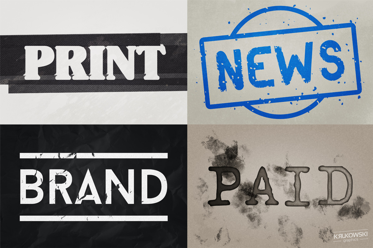 Stamp Ink Text Effects Style preview 3