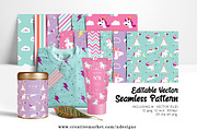 Unicorn Seamless Pattern, a Pattern Graphic by NDesigns (Thumbnail 1 of 4)