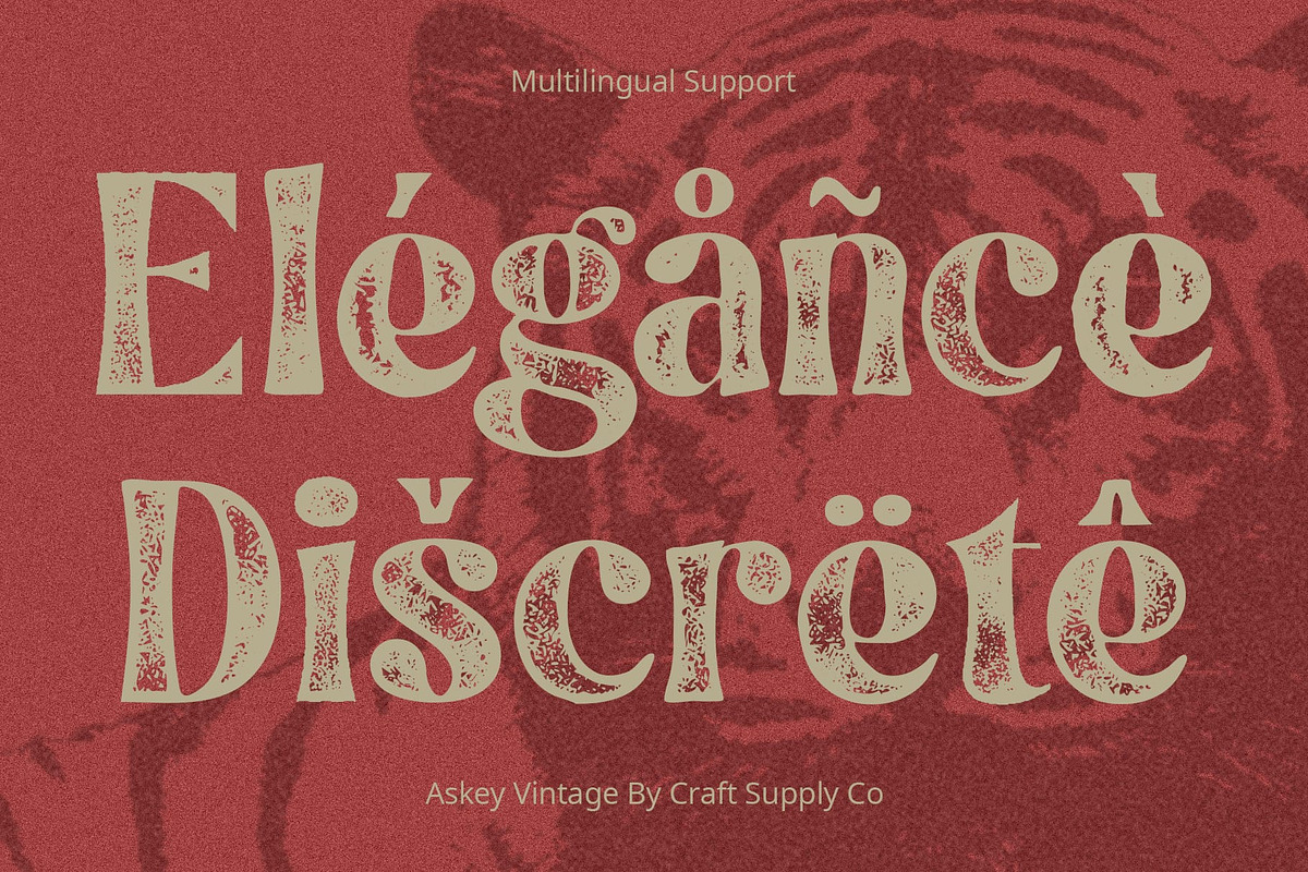 Askey Vintage, a Sans Serif Font by Craft Supply Co. (Photo 8 of 8)
