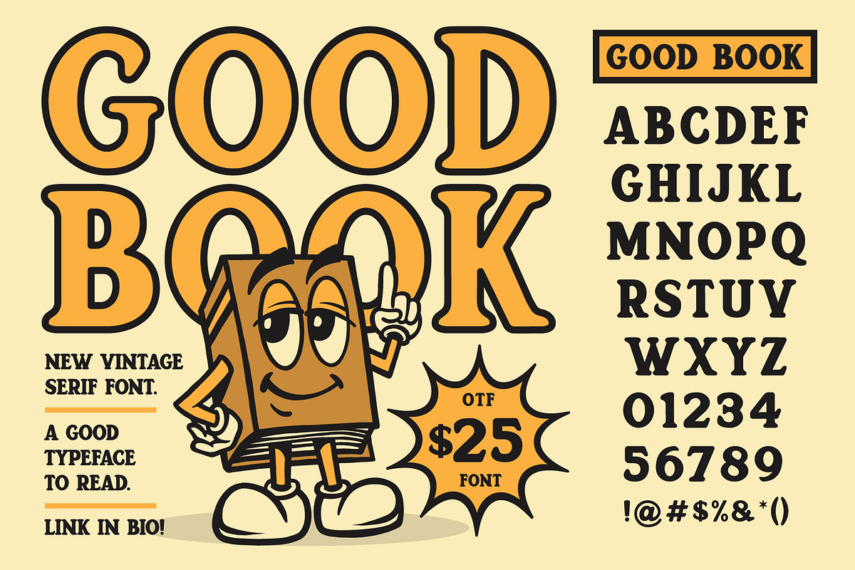 Good Book Display Font, a Font by Brethrendesignco (Photo 2 of 2)