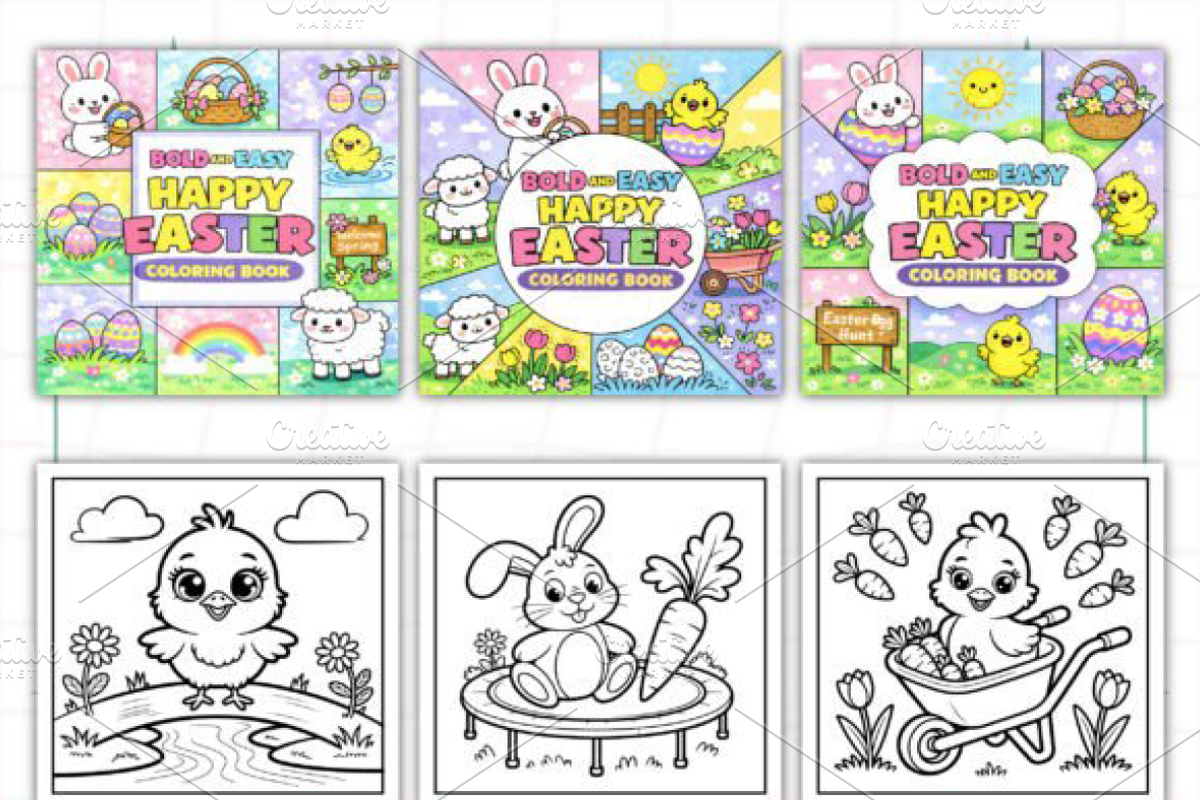 Bold & Easy Happy Easter, a Seasonal Illustration by Ink Gallery (Photo 2 of 4)