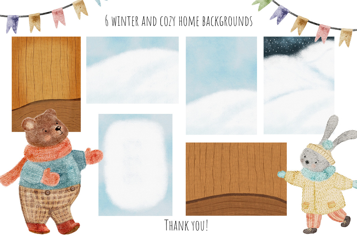 Winter Forest Friends, an Animal Illustration by Kattypainting (Photo 10 of 10)